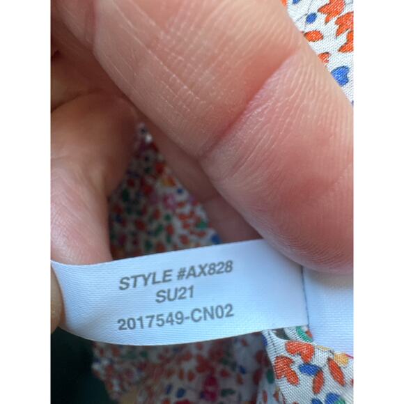 J. Crew Liberty Eloise Floral Classic-Fit Short Puff-Sleeve Shirt Pink Size 8 - Picture 9 of 10